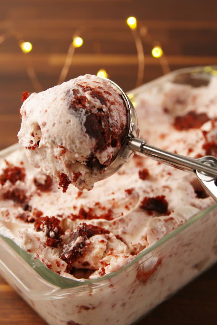 Red-Velvet No-Churn Ice Cream