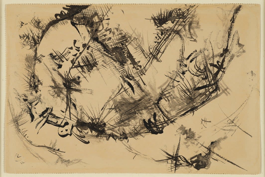 <p>An untitled Kandinsky work which is among  a series of sketches left to the Courtauld Gallery</p> (Richard Valencia )