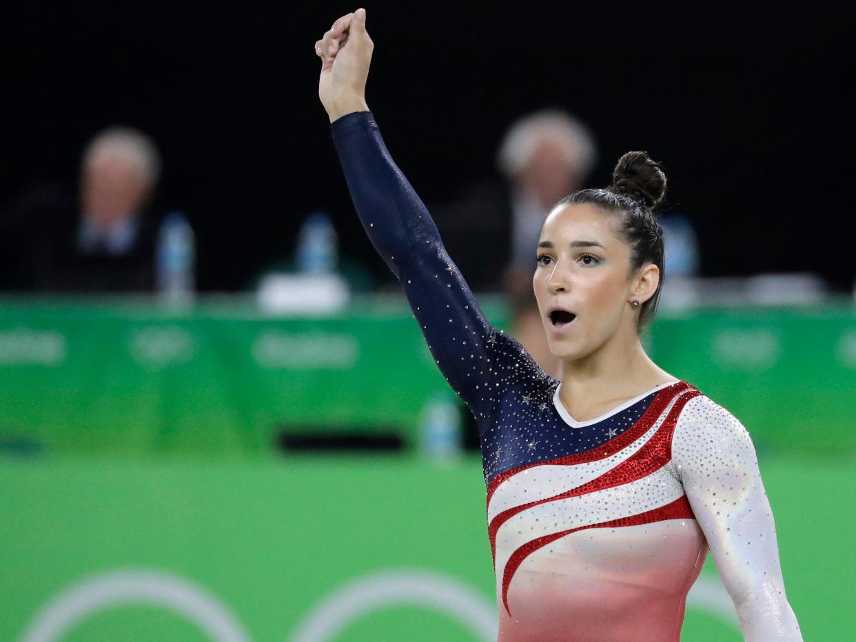 Aly Raisman at the 2016 Olympics.