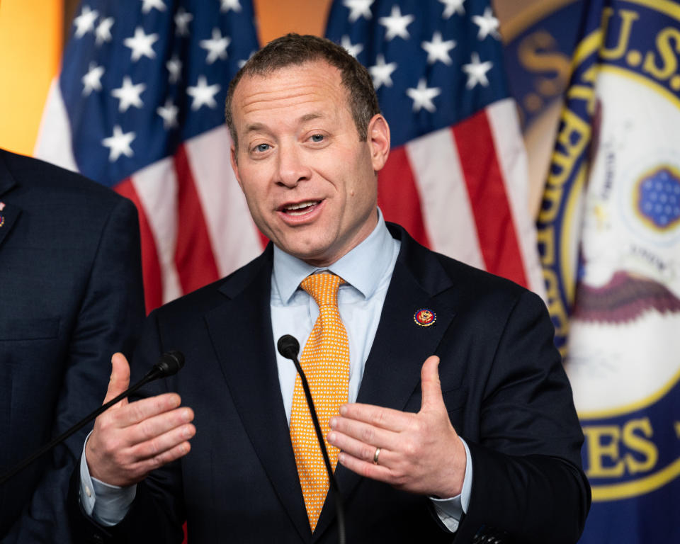 Rep. Josh Gottheimer (D-N.J.) is one of 14 members of the House Financial Services Committee who sought extra help for lenders that operate outside normal banking rules. (Photo: Michael Brochstein/Barcroft Media/Getty Images)