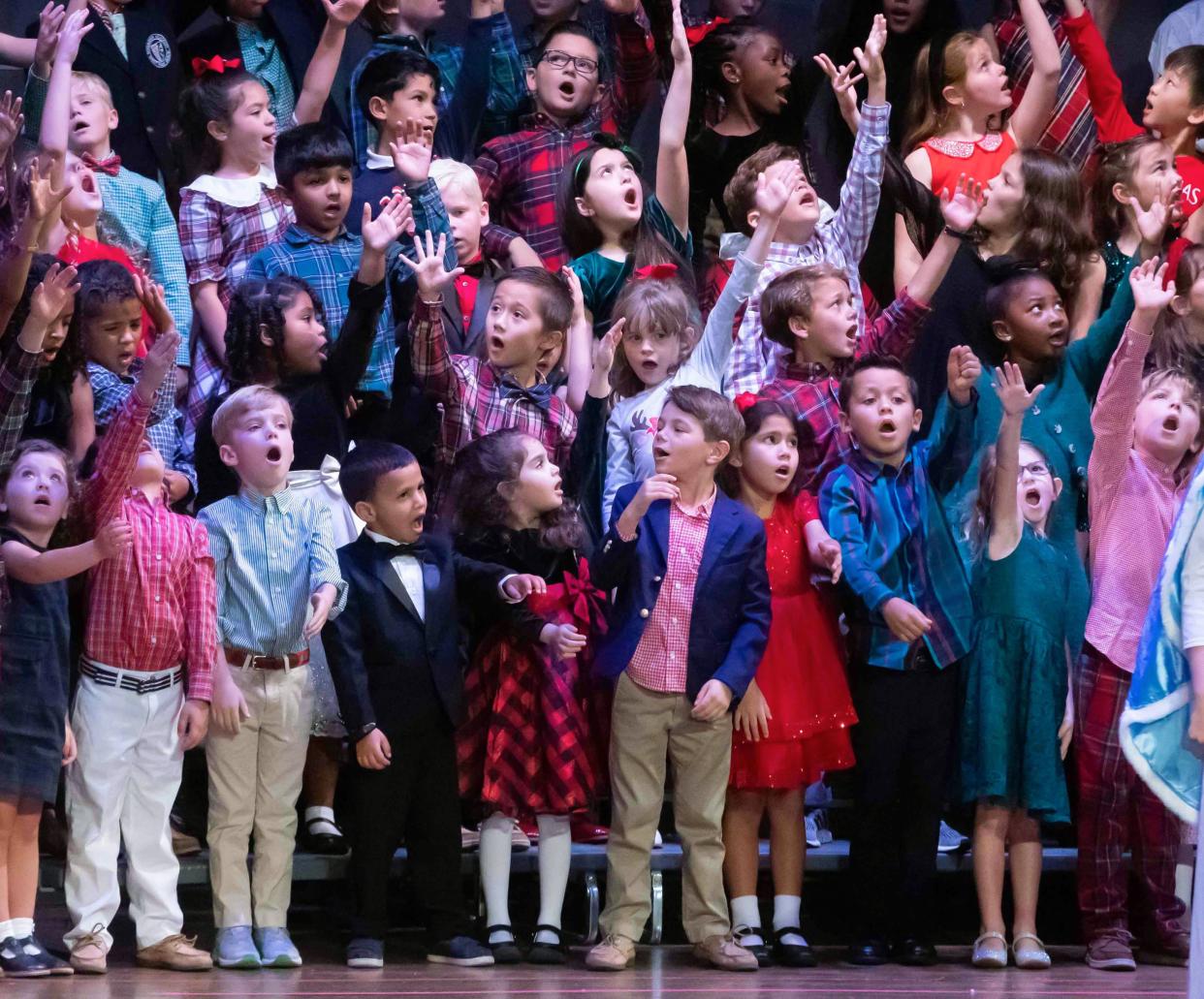 Students at Rosaraian Academy, a private school in West Palm Beach