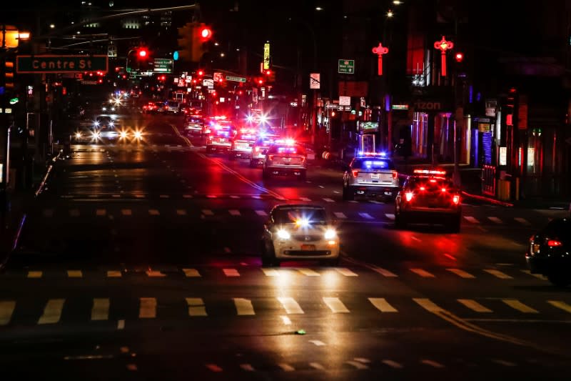 Protesters rally against the death in Minneapolis police custody of George Floyd, in New York City