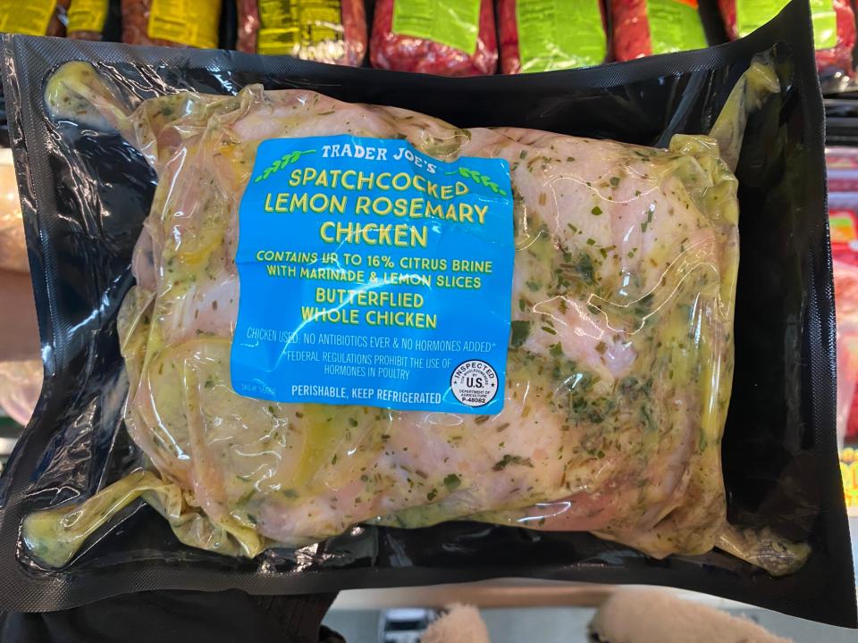 Trader Joe's spatchcocked lemon-rosemary chicken