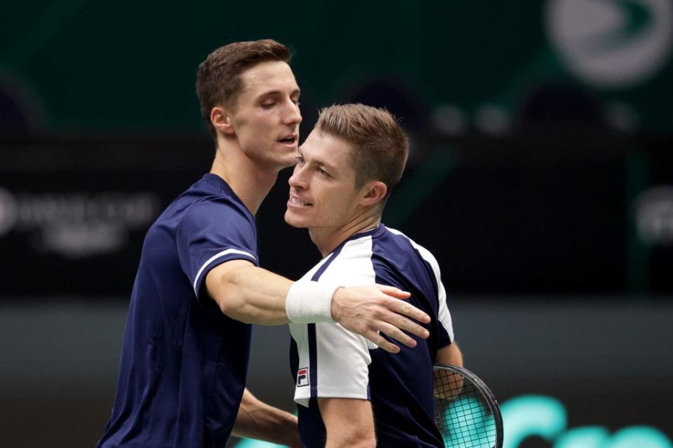 Joe Salisbury and Neal Skupski secured victory for Great Britain over the Czech Republic  (Getty Images)