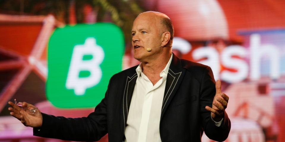 Mike Novogratz, CEO of Galaxy Investment Partners, speaks during the Bitcoin 2022 Conference at Miami Beach Convention Center on April 8, 2022 in Miami, Florida.