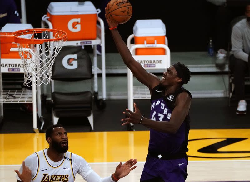 NBA: Toronto Raptors at Los Angeles Lakers