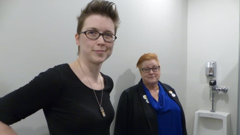 Moms of trans kids use men's washrooms to push legislation