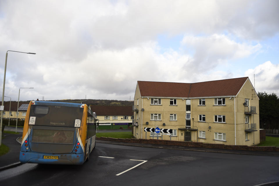 Motorists get a shock when they see the apartment block inside the roundabout. (Wales News Service)

