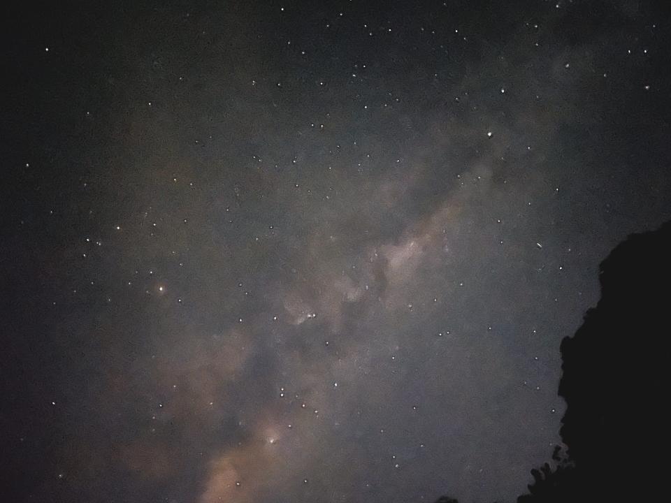 A view of stars in New Zealand.