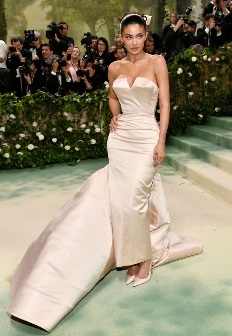 Kylie Jenner attends the Met Gala celebrating the opening of the "Sleeping Beauties: Reawakening Fashion" exhibition on 6 May 2024, in New York.