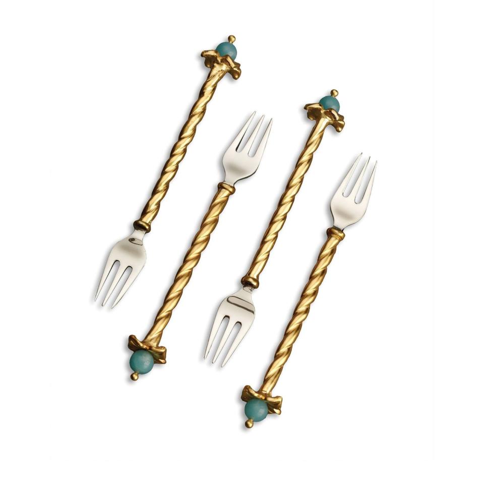 24) Venise Cocktail Forks (set of four)