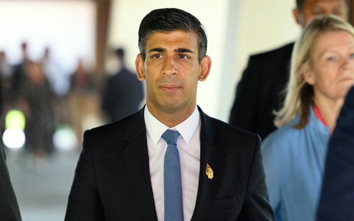 Rishi Sunak, the Prime Minister, attends the G20 summit in Bali, Indonesia today - Leon Neal/Getty Images Europe