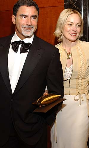 Sharon Stone with former husband Phil Bronstein