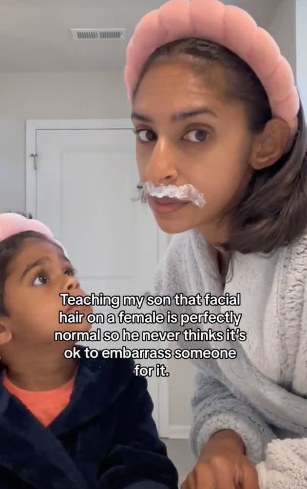 Desai's video about normalizing female facial hair is particularly popular. 