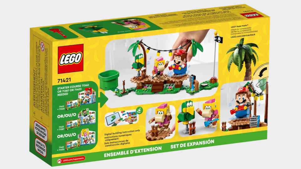 Lego Dixie Kong's Jungle Jam set box on a plain background