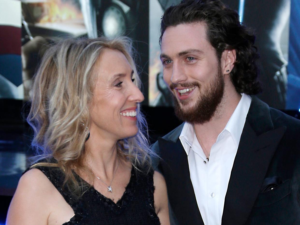 sam and aaron taylor johnson april 2015