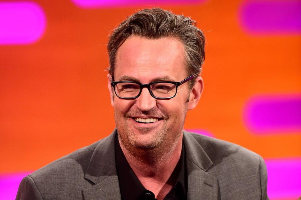 Matthew Perry played Chandler Bing in all 10 seasons of ‘Friends’ on NBC from 1994 to 2004 (PA)