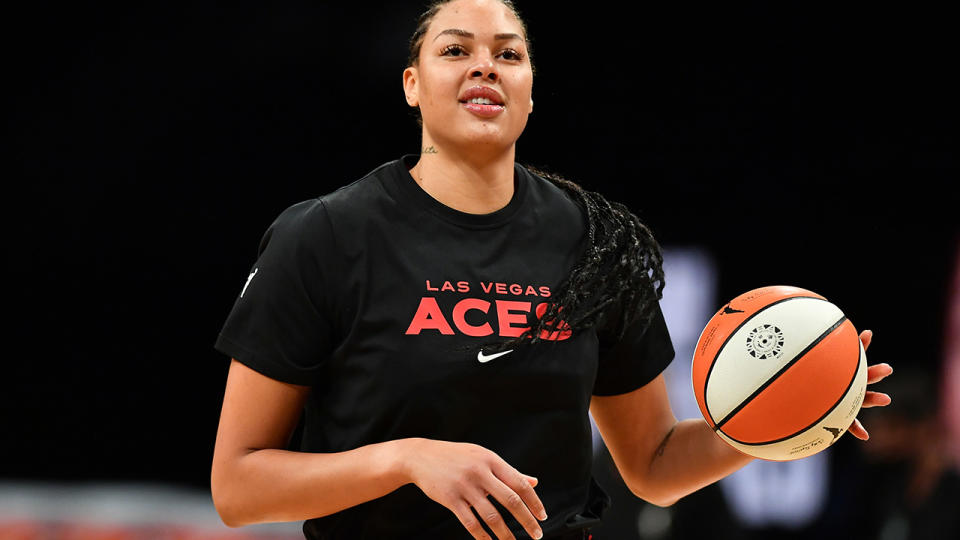 Australian basketball star Liz Cambage has vowed not to tone down out outspoken personality during the Tokyo Olympics. (Photo by Catalina Fragoso/NBAE via Getty Images)