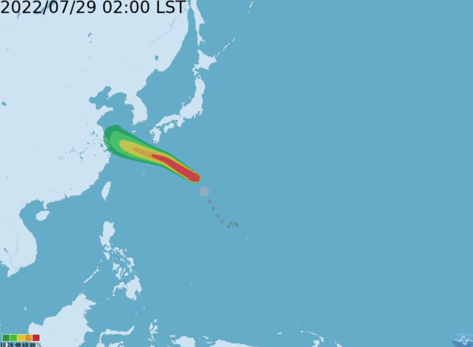 颱風「桑達」路徑曝光，對台沒有直接影響。（圖／中央氣象局）