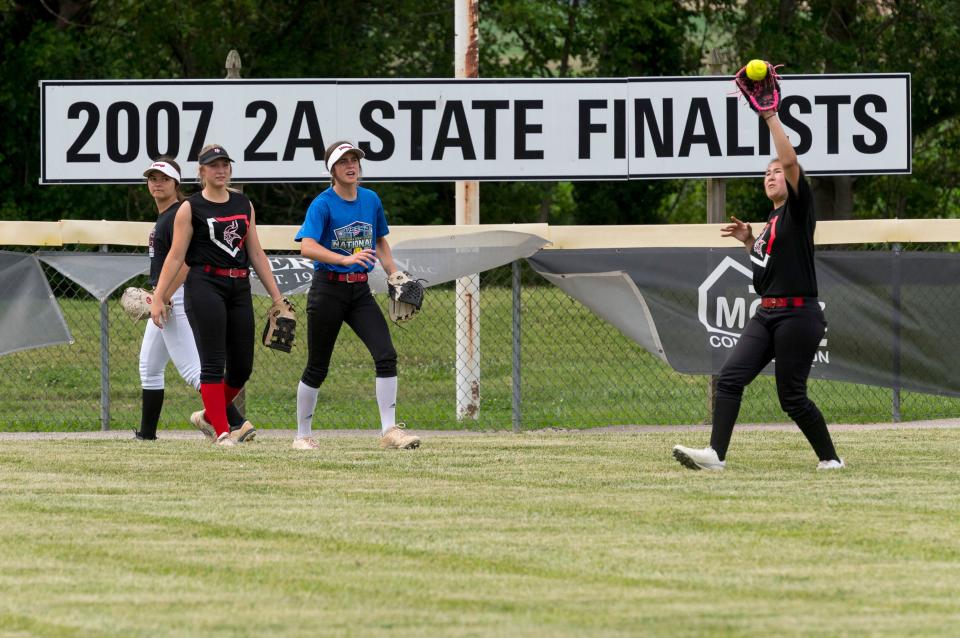 The North Posey vikings practice before heading to state Wednesday, June 9, 2022. 