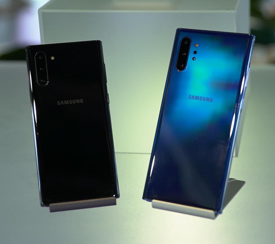 Samsung's Galaxy Note10 and 10 Plus are here. (Image: Howley)
