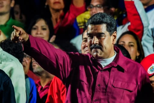 43 prisoners behind bars for "political violence" were released as part of a program by Venezuelan President Nicolas Maduro, pictured May 2018