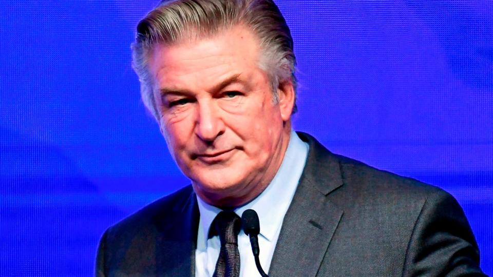 PHOTO: Alec Baldwin emcees the Robert F. Kennedy Human Rights Ripple of Hope Award Gala at New York Hilton Midtown on Dec. 9, 2021, in New York. (Evan Agostini/Invision/AP)