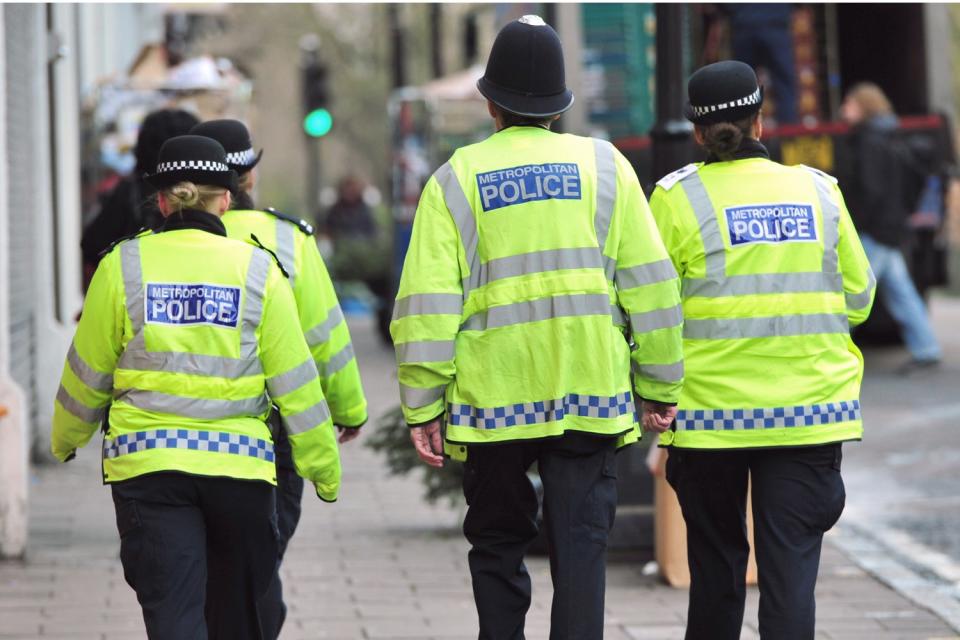 Met Police officers in London (Anthony Devlin/PA )