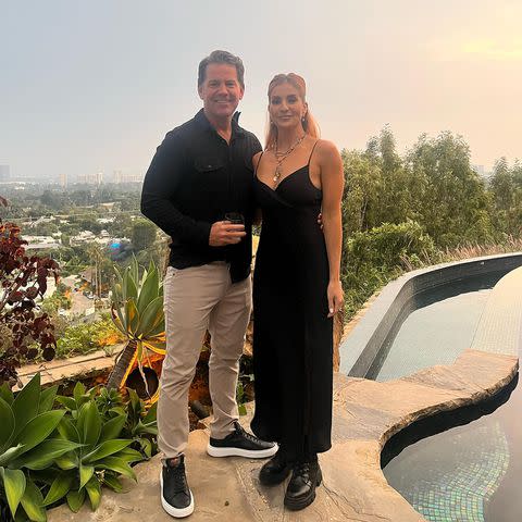 <p>Anneliese van de Pol/ Instagram</p> Anneliese van de Pol and Johnno Wilson pose together on van de Pol's birthday