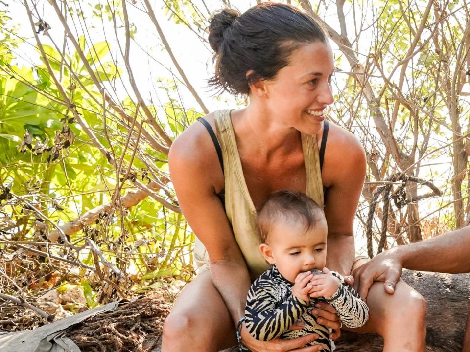 Parvati Shallow with her loved ones on the Tenth episode of SURVIVOR: WINNERS AT WAR