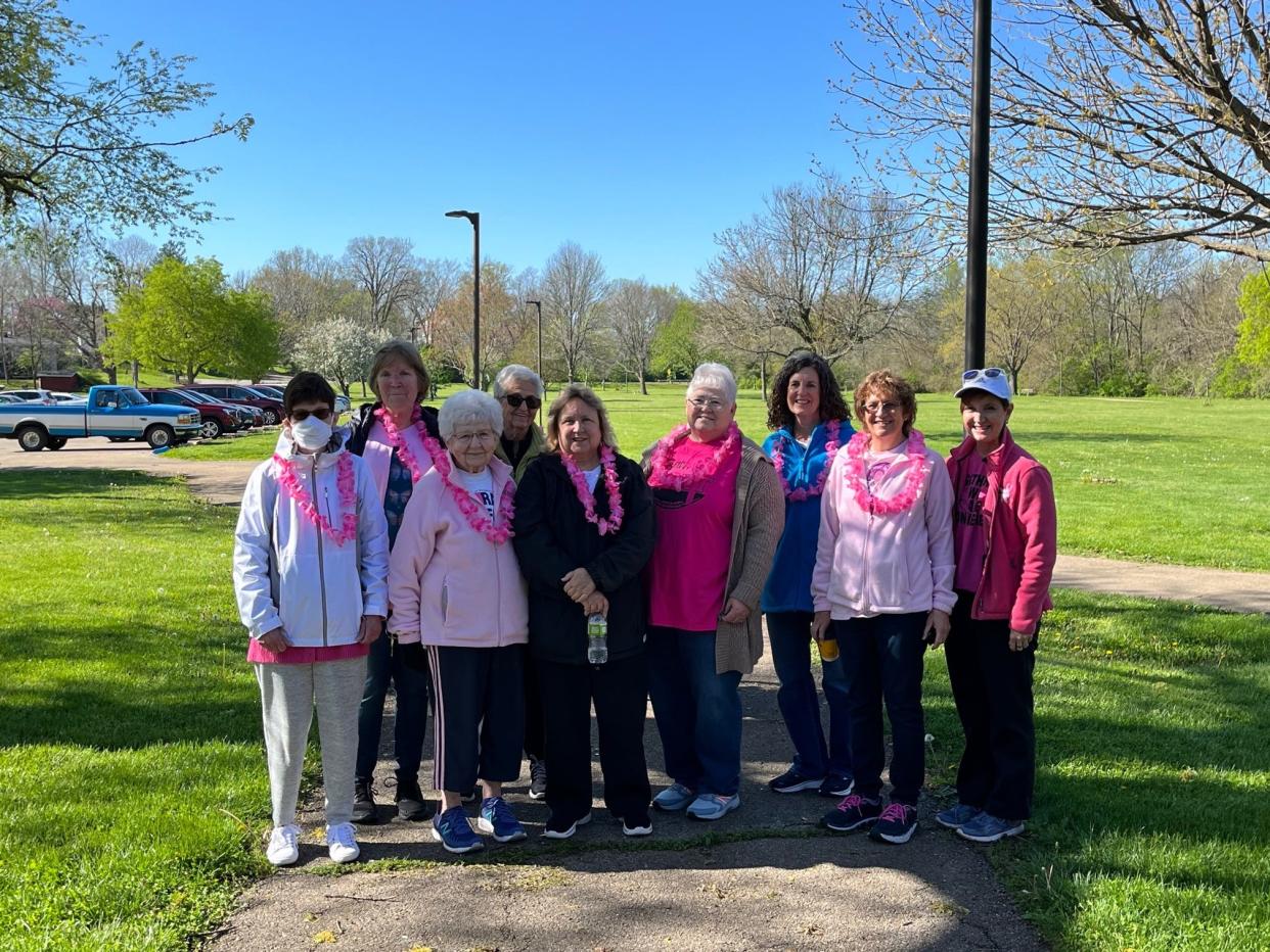 Pictured are some of the participants who attended the Fulton County Breast Cancer Support Group Walk held May 7 at Wallace Park.