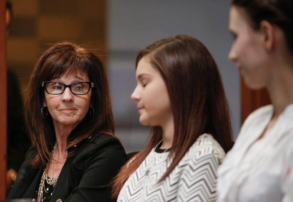 Lisa Lorincz's 18-year-old daughter, Kaylee, speaks publicly for the first time about former gymnastics doctor Larry Nassar on Nov. 22, 2017.