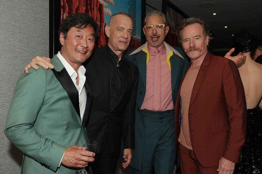 Stephen Park, Tom Hanks, Jeff Goldblum, Bryan Cranston make the stat-studded scene at the “Asteroid City” U.S. premiere in New York (Focus Features)