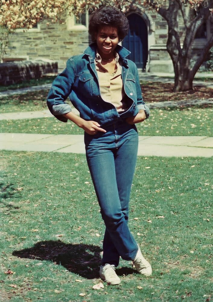 Former First Lady Michelle Obama in 1983 | Kenny Bruce