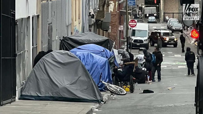 افراد بی خانمان در سانفرانسیسکو