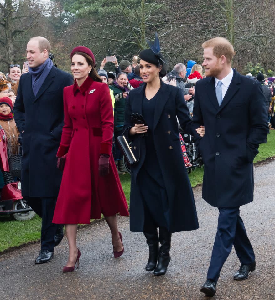 Die Cambridges und Sussexes haben Berichten zufolge beschlossen, innerhalb der kommenden Wochen zwei getrennte Haushalte einzurichten. Quelle: Getty