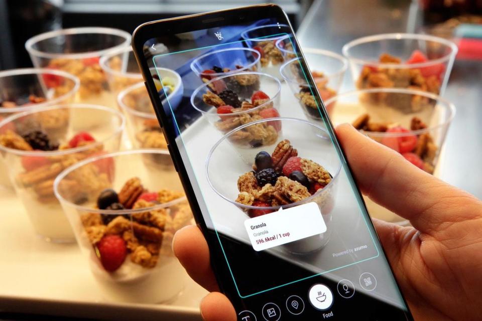 Soon, Bixby will be able to tell you how many calories are in your food through its camera integration (Richard Drew/AP )