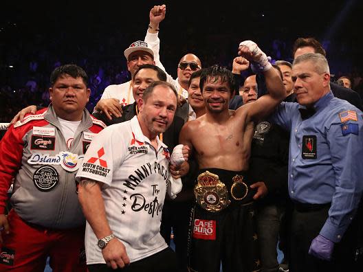 Manny Pacquiao vs Adrien Broner result: Pacquiao calls out Floyd Mayweather after unanimous decision