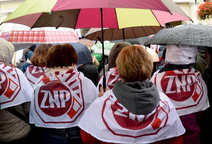 The ruling Law and Justice (PiS) party came under fire over issues including the abortion law, public health spending and a constitutional court crisis (AFP Photo/Janek Skarzynski)