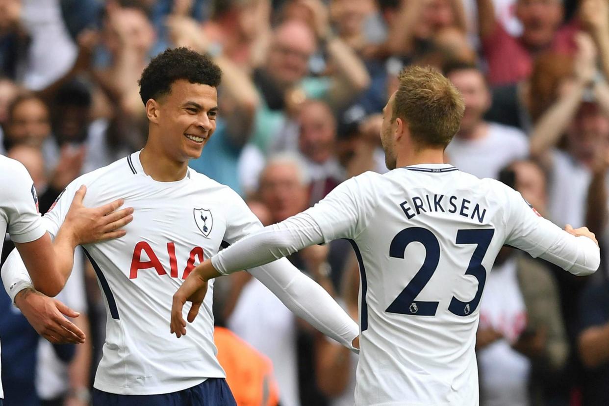 Duo | Dele Alli and Christian Eriksen scored 19 goals between them and laid on a further 20 this season: AFP/Getty Images