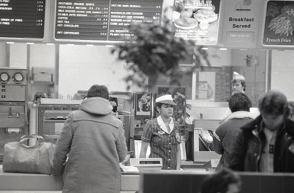 A McDonald's restaurant in Canada, January 1986.