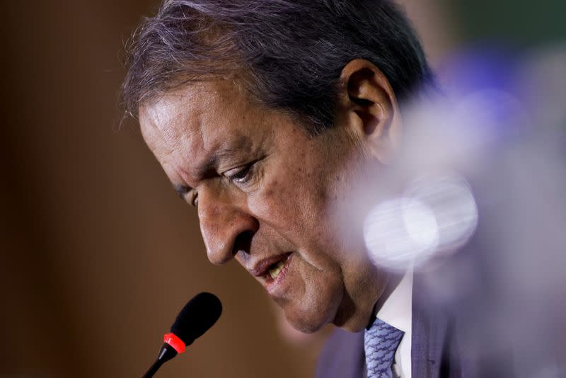 Brazil's Liberal Party President Valdemar Costa Neto attends a news conference in Brasilia