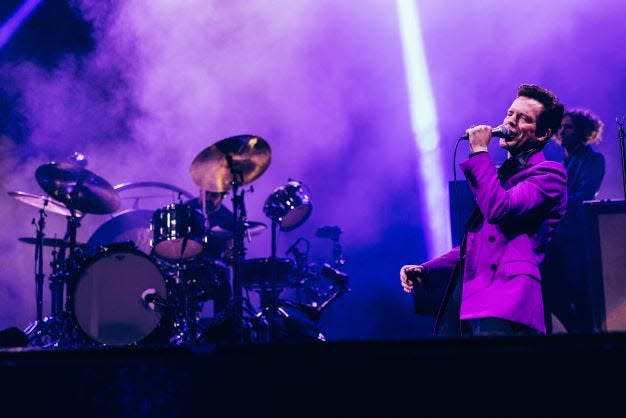 Brandon Flowers and The Killers at a sold-out Petersen Events Center.