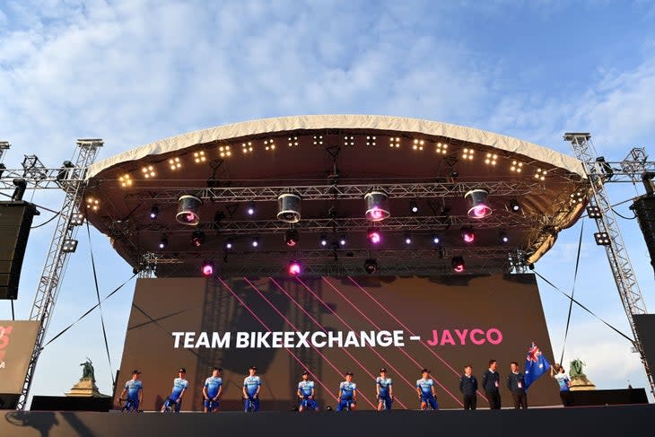 <span class="article__caption">BikeExchange-Jayco is under pressure to earn more UCI points.</span> (Photo: Stuart Franklin/Getty Images)