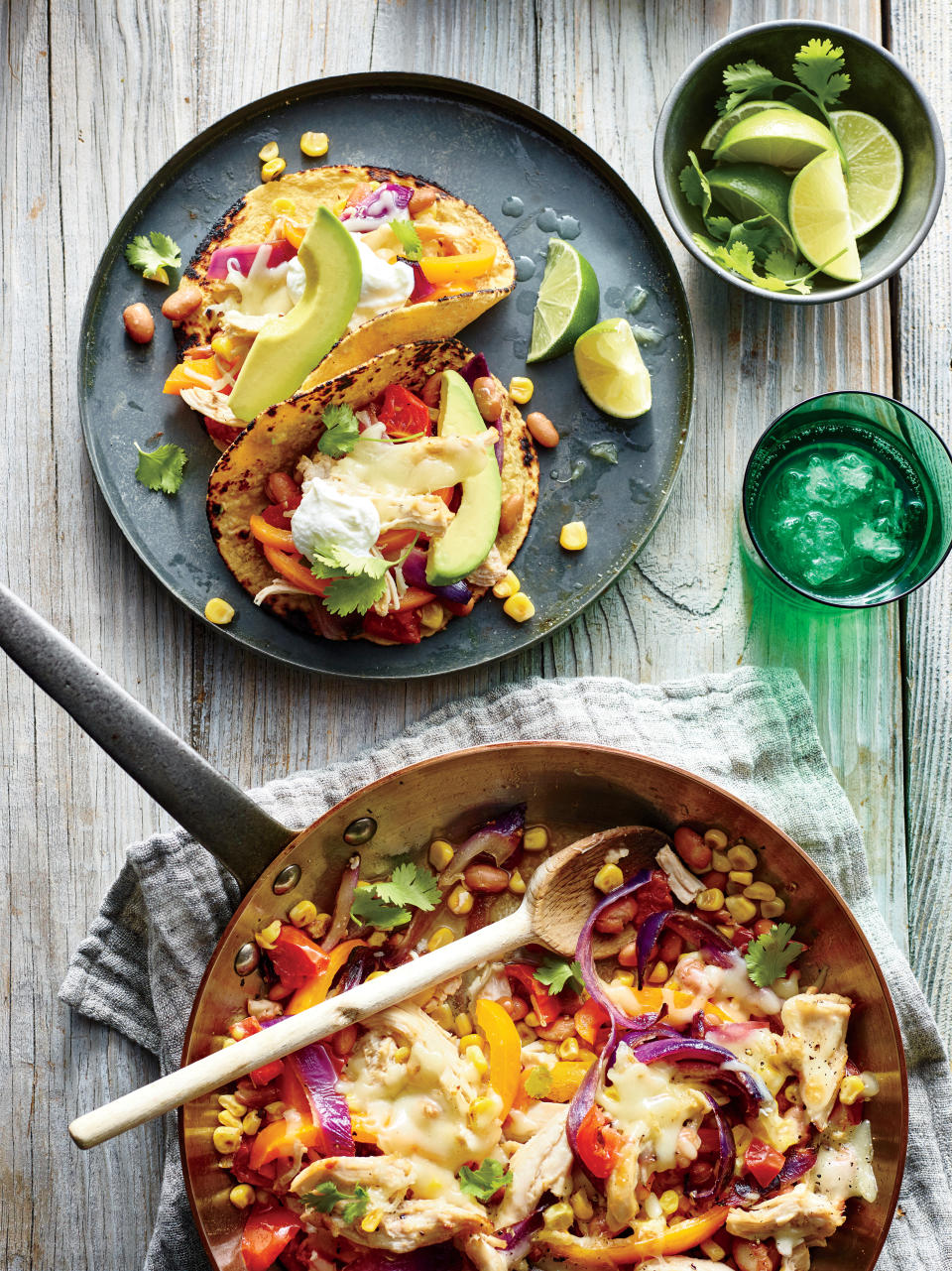 Cheesy Chicken Fajitas 