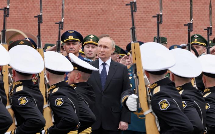 Vladimir Putin attends a ceremony in Moscow marking the anniversary of the beginning of WW2 - via REUTERS&nbsp;/SPUTNIK&nbsp;