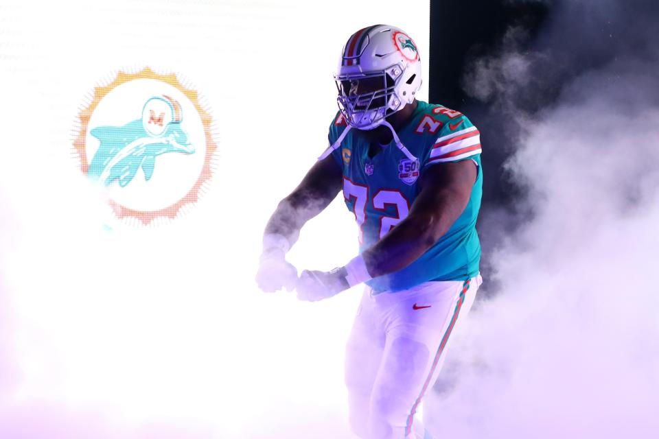 Terron Armstead was named to the Pro Bowl in his first season with the Miami Dolphins.