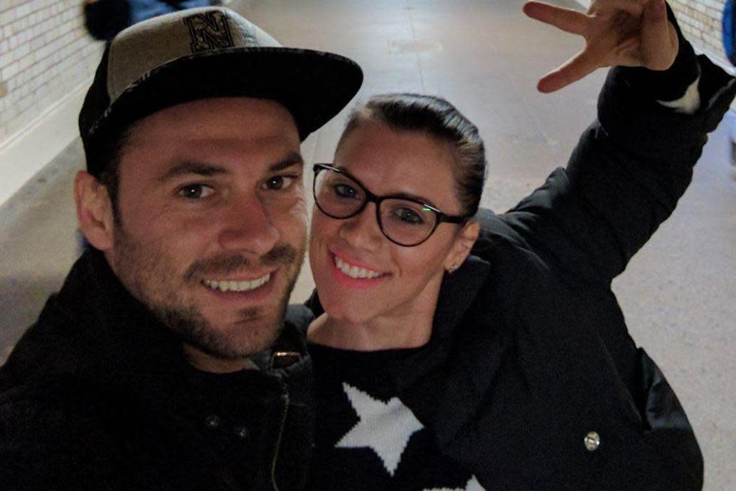 Terror victims: Andreea Cristea pictured with boyfriend Andrei Burnaz: Met Police