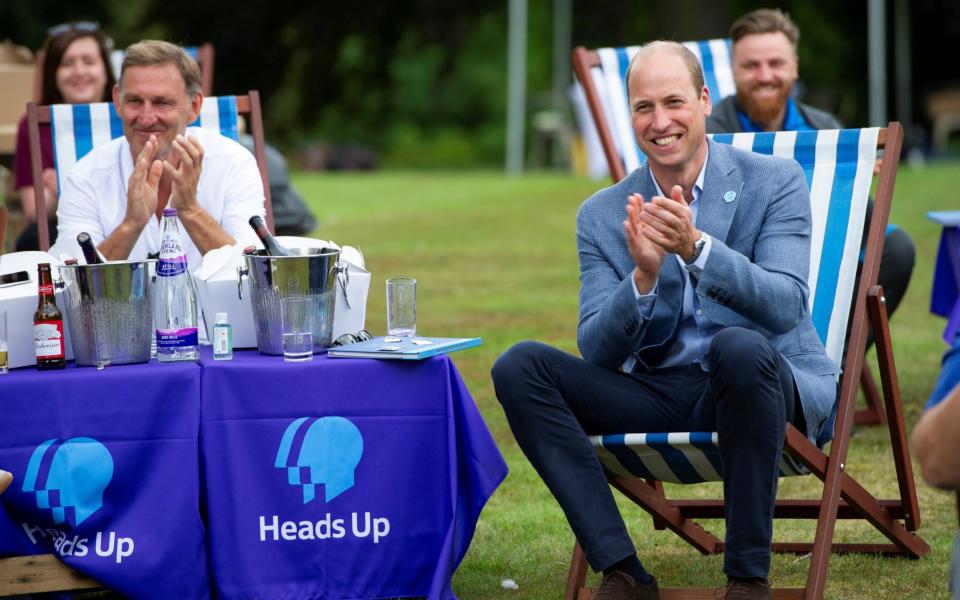 The Duke of Cambridge watched the match with former Arsenal captain Tony Adams - REUTERS