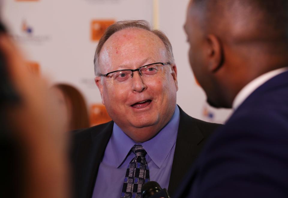 Dr. Mark Lynn on the red carpet at the Ali Humanitarian Awards.Sept. 12, 2019